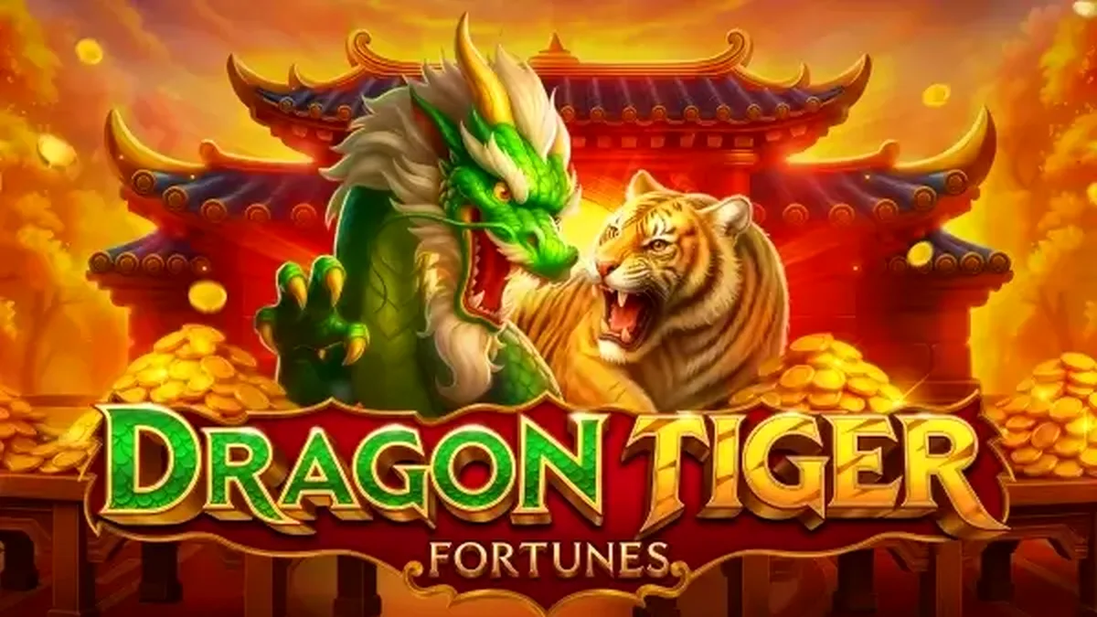 Tampilan visual slot Dragon Tiger Fortunes dengan tema oriental yang megah
